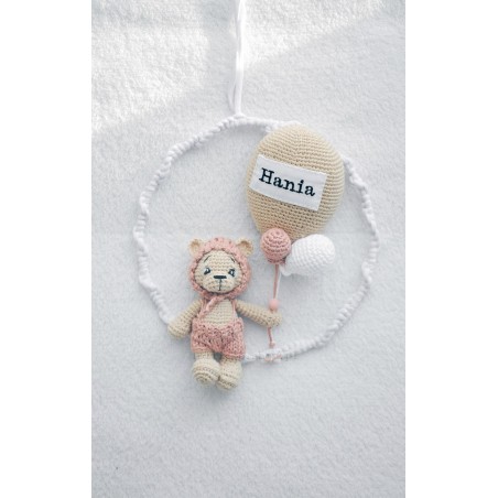 Personalizowany łapacz snów  - beż/róż