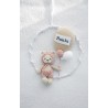 Personalizowany łapacz snów  - beż/róż