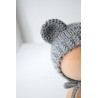 Czapeczka merino z uszkami